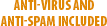 Etomicmail's Hosted Zimbra email package includes MX Logic's anti-virus and anti-spam service.